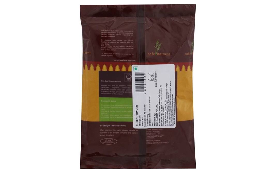 Safe Harvest Cumin Powder    Pack  200 grams